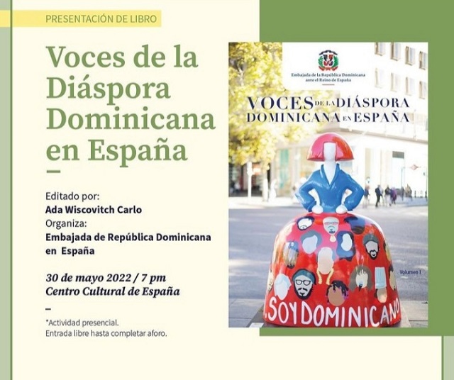  Presentarán libro «Voces de la diáspora dominicana en España»