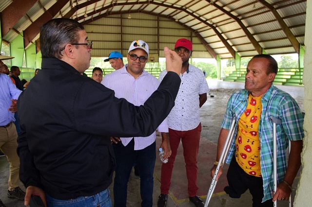  Gobierno inicia la reconstrucción del polideportivo de Loma de Cabrera, Dajabón