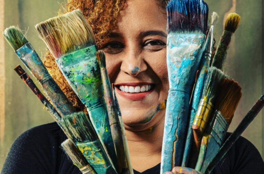  Lidisset Reyes Banks, artista visual, aboga por la formación de muralistas   