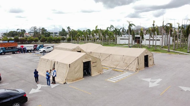  Ministerio de Salud instala centros móviles en la Basílica de Higüey para atender a afectados por Fiona