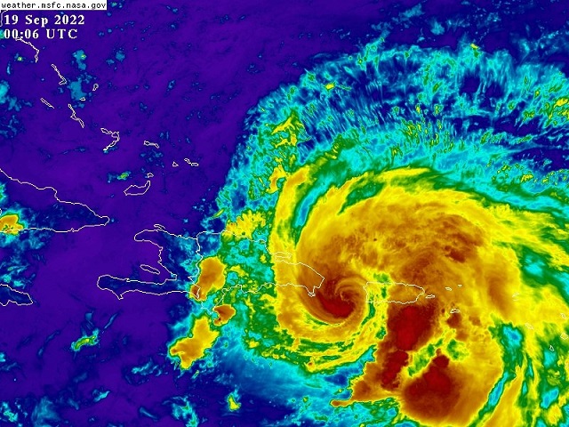  Huracán Fiona se acerca a Punta Cana e isla Saona: provocará aguaceros fuertes, tormentas eléctricas y ráfagas de viento