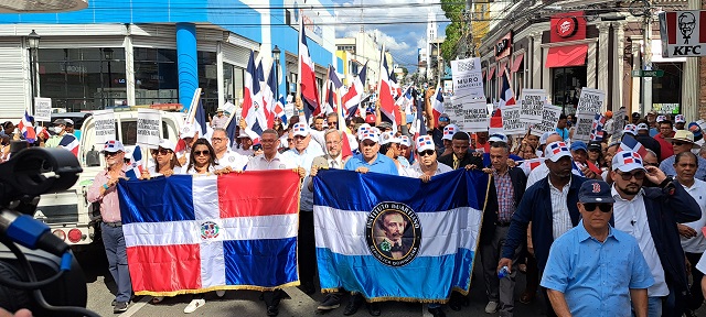  Reclaman en Marcha Patriótica en Santiago acciones de comunidad internacional en Haití