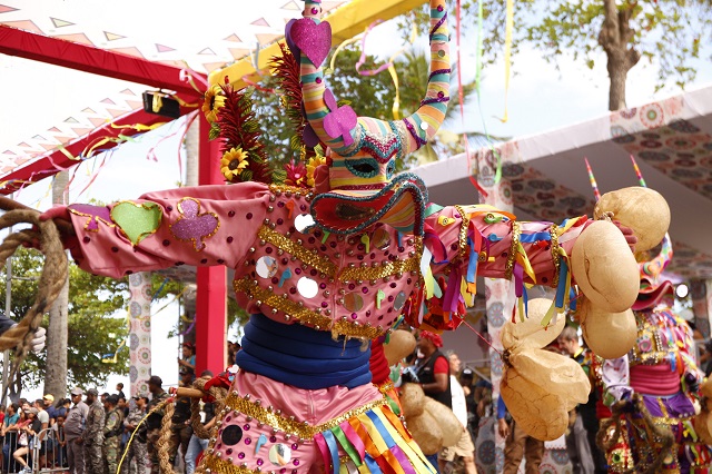  Colorido y creatividad en las 150 comparsas de las diferentes provincias del país que participaron en el Desfile Nacional de Carnaval