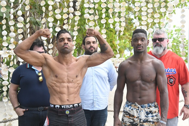  Sojo, Matos y García hacen el peso para sus peleas de este viernes en evento internacional de MMA
