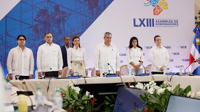  Vicepresidenta Raquel Peña encabezó el inicio de la LXIII Asamblea de Gobernadores del BCIE