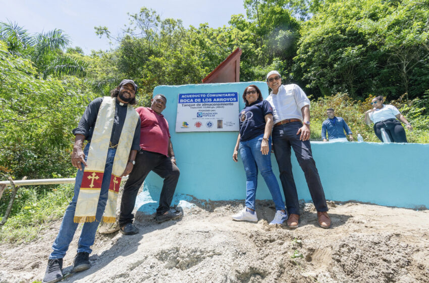  Fundación Popular y FUNDASEP inauguran acueducto en Boca de los Arroyos, San Juan