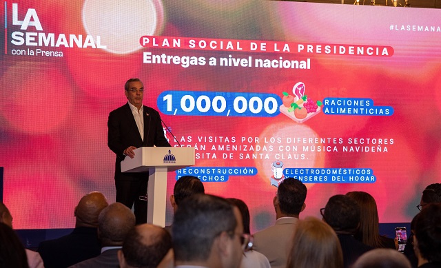  Presidente Abinader anuncia bono navideño de 1500 pesos para 2.5 millones de dominicanos