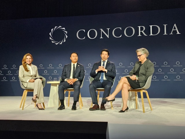  Carolina Mejía en Cumbre Concordia: «La gente está siempre en el centro de nuestras políticas públicas»