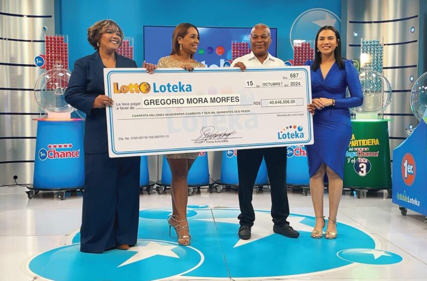  Encargado de mantenimiento gana 40 millones con el Lotto de Loteka