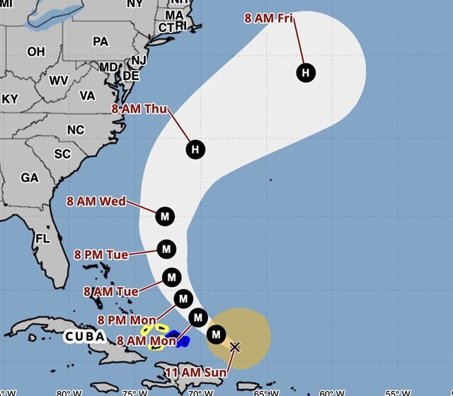  El Huracán ‘Erin’ regresa a categoría 4: cuál es el pronóstico de su paso