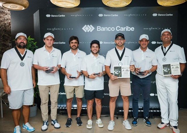 Banco Caribe celebró su primer Torneo Golf Virtual Caribe para clientes Elite