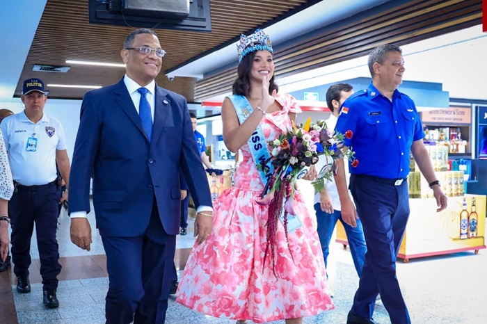  Departamento Aeroportuario recibe a la Miss Mundo 2026, Joheirry Mola