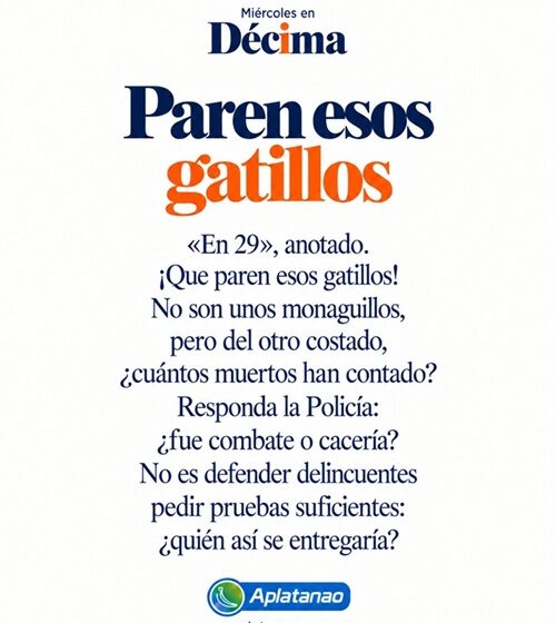  La Décima: Paren esos gatillos