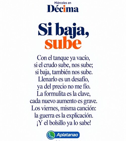  Si baja, sube